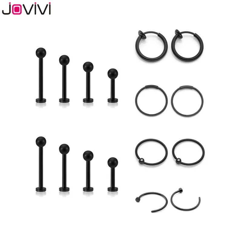 Искусственное кольцо Jovivi 16 шт. из нержавеющей стали г/20 г для носа шпильки