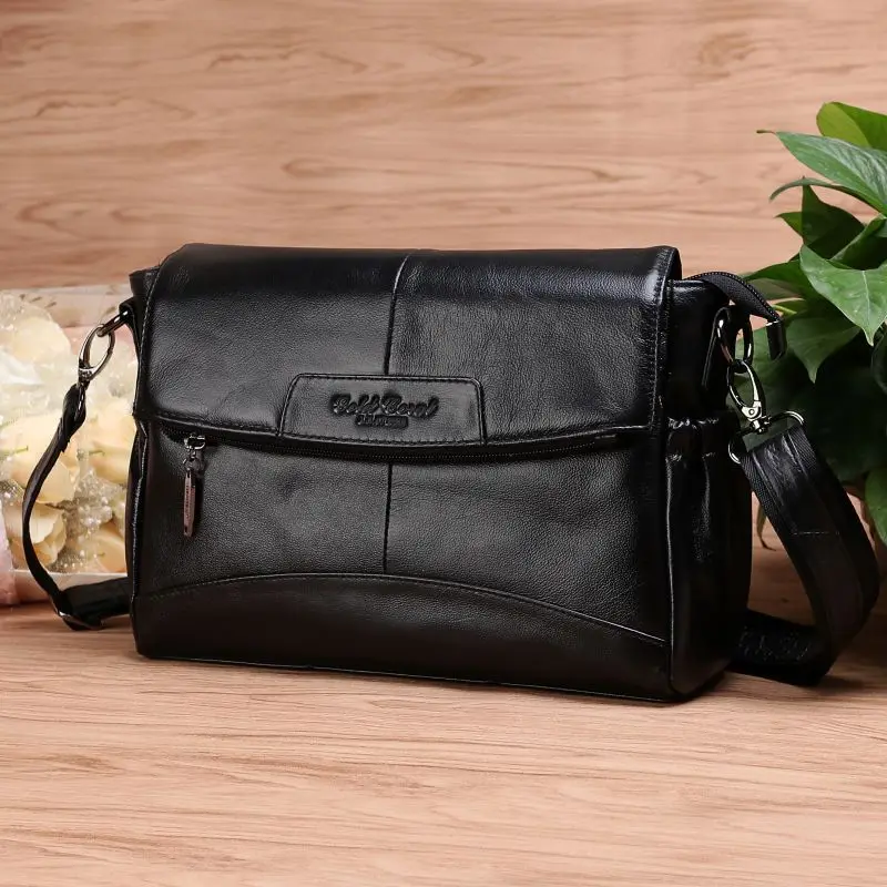 Роскошные женские сумки золотого и кораллового цвета, дизайнерские сумки-почтальонки из натуральной кожи, женская сумка через плечо - Цвет: black