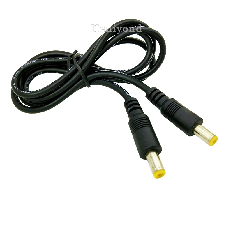 High quality 2PCS CCTV DC Power Extension Cable 1 Meter / 3FT 3 FT Jack Socket to 5.5mm x 2.1mm Male Plug + free Shipping