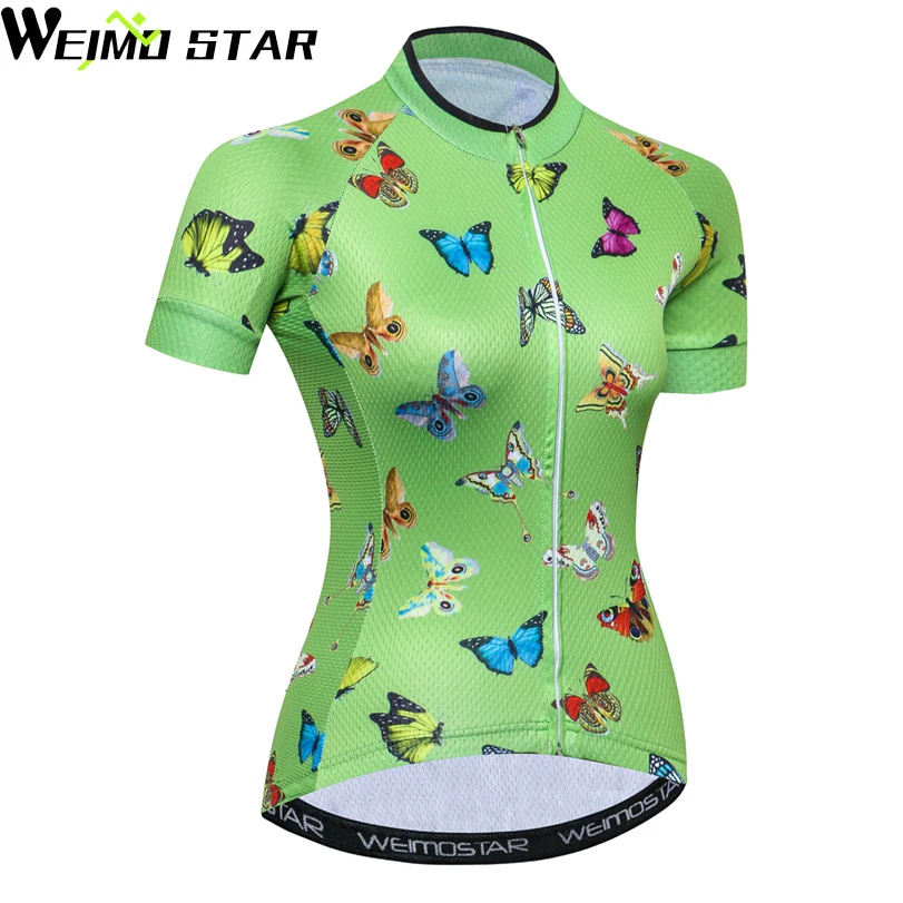 Weimostar برو فريق قصيرة الأكمام ركوب الرياضة المرأة الصيف قمم mtb دراجة الدراجات الملابس الدراجات جيرسي دراجة روبا ciclismo