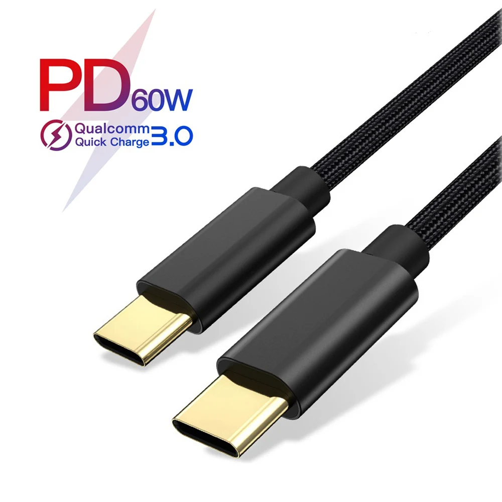 Кабель USB Type C с поддержкой быстрой зарядки 60 Вт 1 м|Кабели для мобильных телефонов|