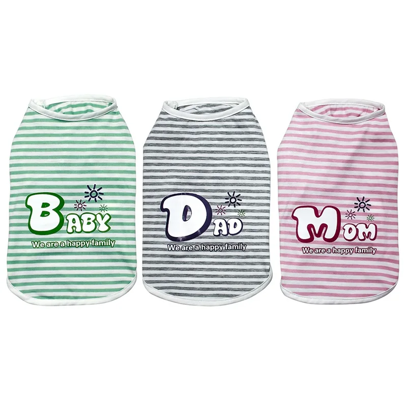 

Dog T-shirt Soft Puppy Dogs Clothes Cute Pet Dog Clothes Cartoon Pet Clothing Summer Shirt Casual Vests For Small Pets S-XXL
