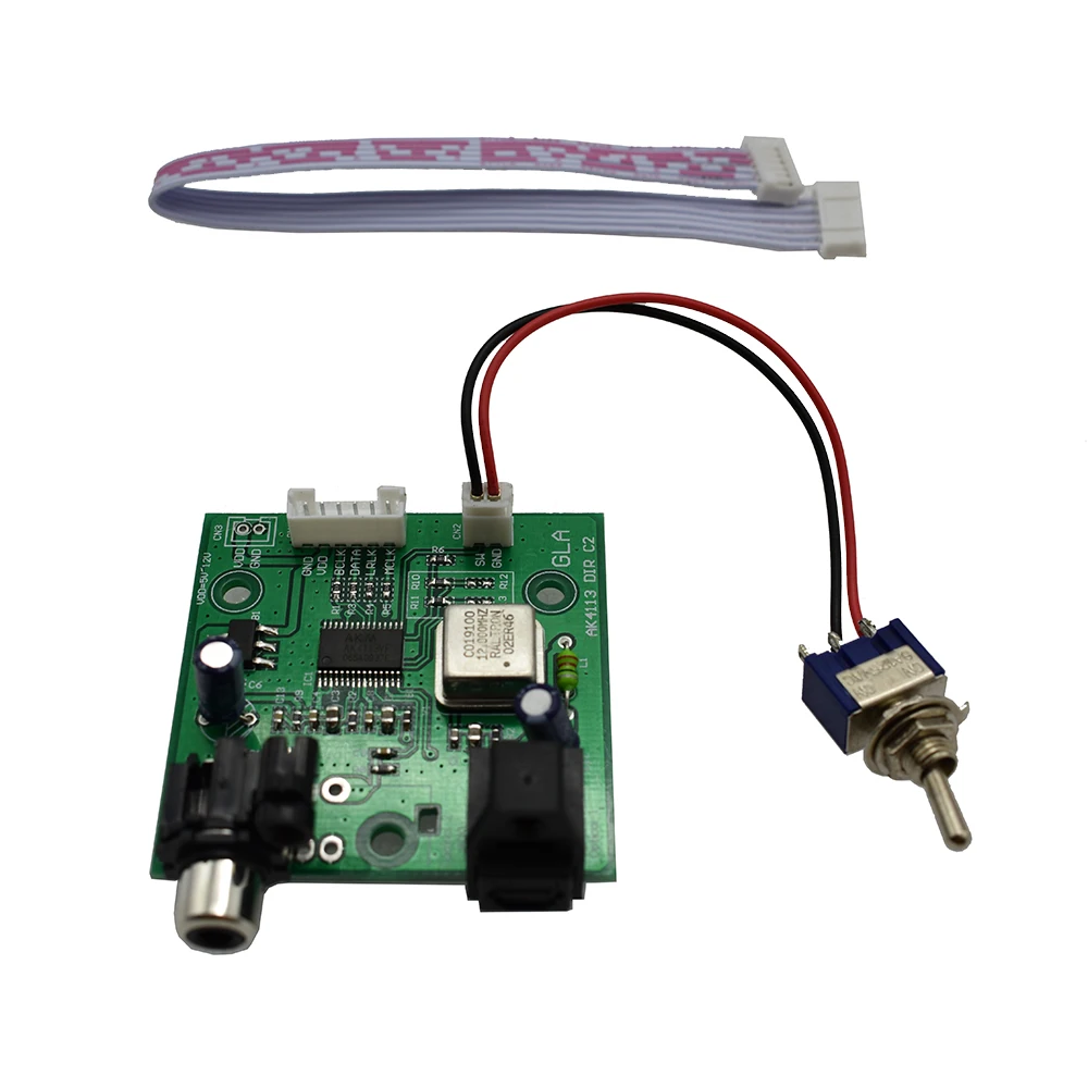 Lusya SPDIF коаксиальное волокно AK4113 плата приемника I2S выход для ЦАП платы 32 ~ 192 кГц G10