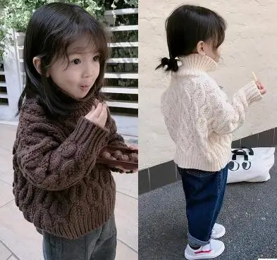 

2017 New arrival fashion INS kids sweater christmas girls sweater 100% Cotton Wholesale