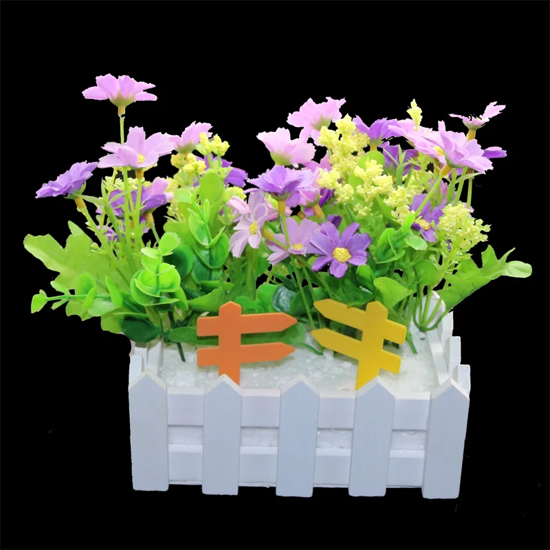 20pcs Plastic Labels Tray Seedlings Flower Plant Vegetation Botanical Garden Direction Sign Signs Marking Tool Plant Tag