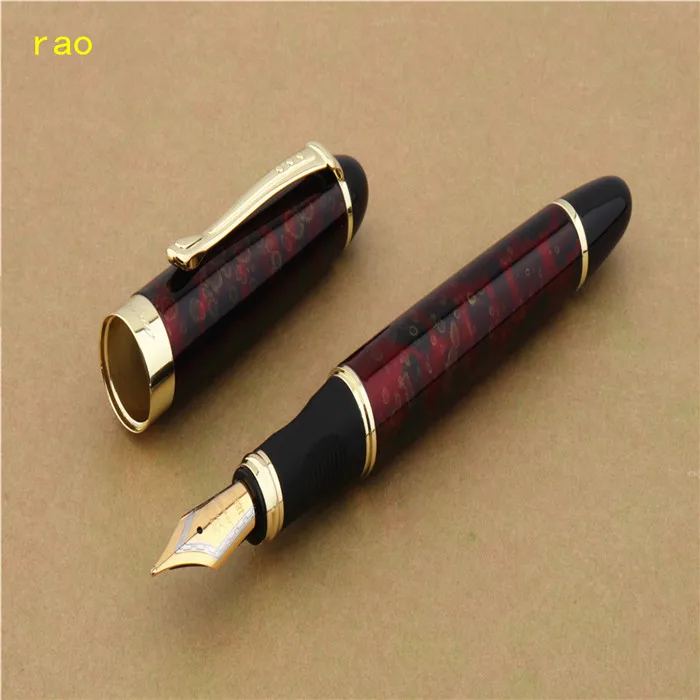 JINHAO X450 красивые 15 цветов Бизнес Средний перьевые ручки новые офисные бизнес школьные ручки - Цвет: Gold Powder Red