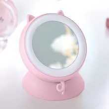 Зеркало для макияжа/портативное зарядное устройство USB/карманное электрическое грелка для рук перезаряжаемое с подсветкой Подарочное карманное зеркало для спальни