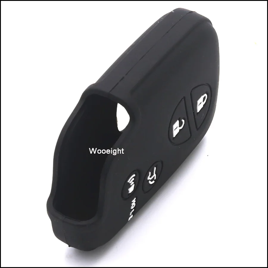 Wooeight 4 Buttons Remote Silicone Rubber Key Fob Cover Case Shell Holder Protector For LEXUS ES350 GS IS LS LX RX CT HS GX460 (4)