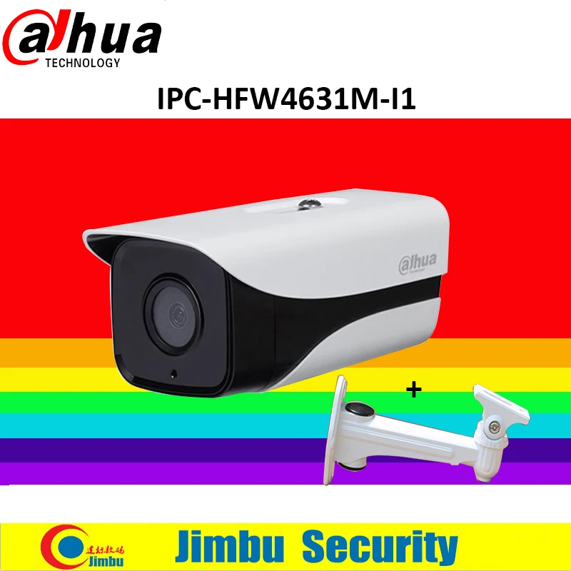 

Dahua IP camera POE 6MP multi-language IPC-HFW4631M-I1 IRM IP67 with bracket multi-language replace HFW4431M-I1