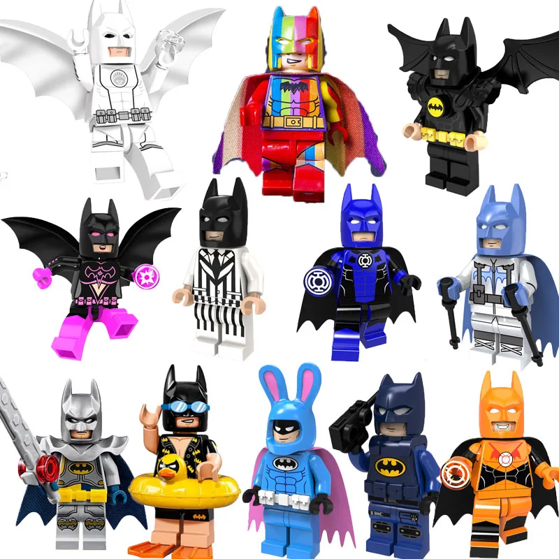 

Super Heroes Building Blocks Batman Captain Marvel Iron Man Robin Hulk Spiderman Compatible With mini LegoINGly figures toys
