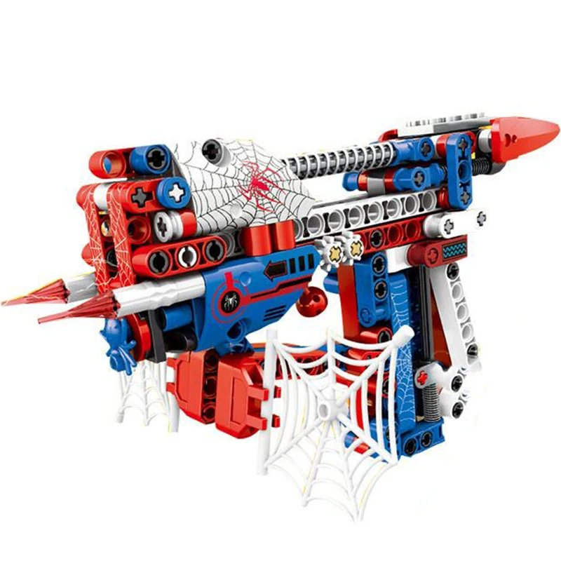 DIY Building Blocks arms Toy Gun  Assembly Toy Brain Game Model  airsoft air guns Fun Outdoor Toy Can Shoot Bullets   