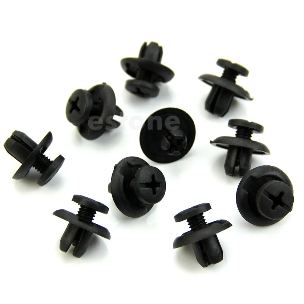 

QILEJVS 10Pcs Car Retainer Clips Fasteners Bumper Fender Hood Splash Shield for Honda