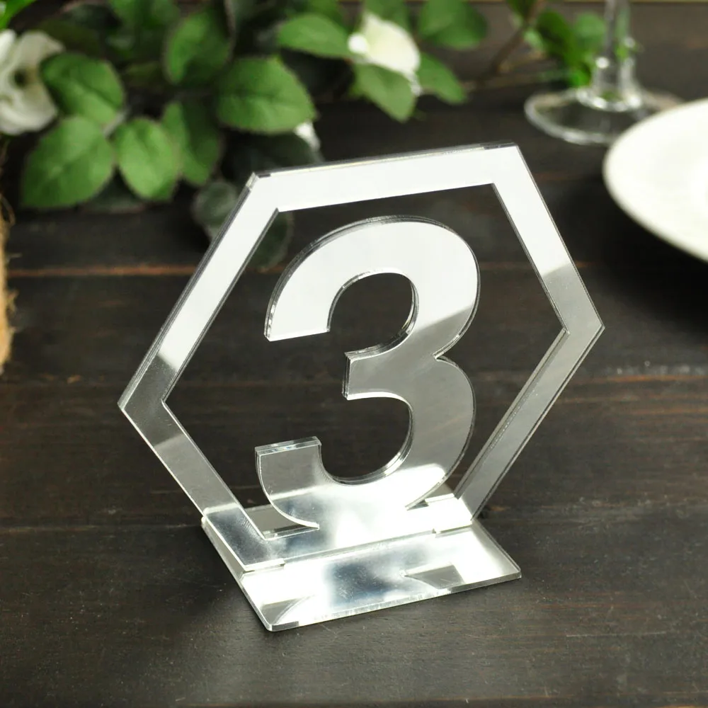 

Set 1-10, Wedding Table Numbers, Silver Table Number, Acrylic Numbers, Wedding Table Decor, For Wedding Silver Decor