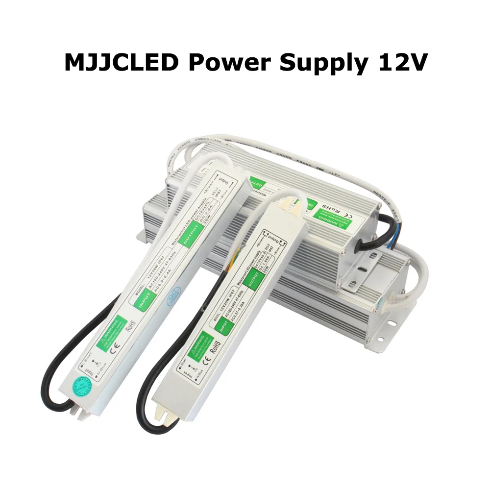 12 вольт источник питания 24 вольт трансформатор 220 В 24 в 12 В водонепроницаемый IP67 Светодиодный драйвер 12 в блок питания для светодиодной ленты на открытом воздухе