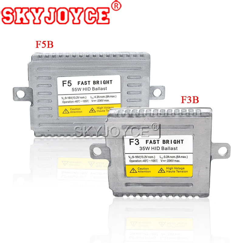 SKYJOYCE DLT 55W F5B 35W F3B Fast Bright Xenon Bulb Ignition Block Slim Quick Start Ballast for Car Headlight Replacement Kit (12)