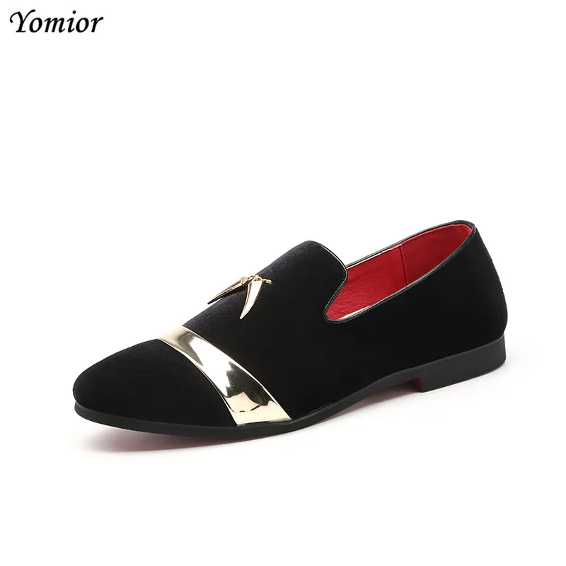 Yomior большой размеры высокое качество для мужчин повседневная кожаная обувь мягкие мокасины модные брендовые туфли без каблуков классическое - Цвет: Черный