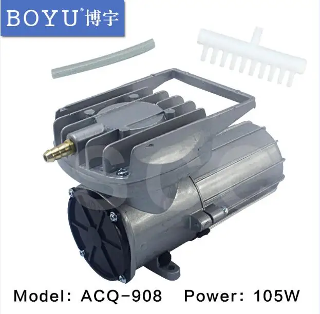 Постоянный магнит типа мембрана постоянного тока воздушный компрессор для аквариума добавить кислородный насос аквариум воздушный насос BOYU DC Воздушный компрессор - Цвет: ACQ-908