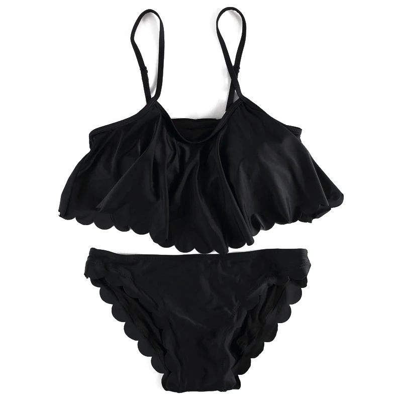 ruffle bandeau swim