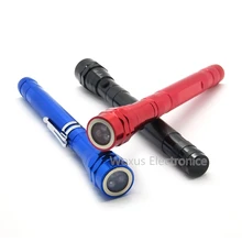 3 светодиодный Телескопический фонарик с гибкой шеей+ магнитная головка+ 17-57 см Телескопический корпус