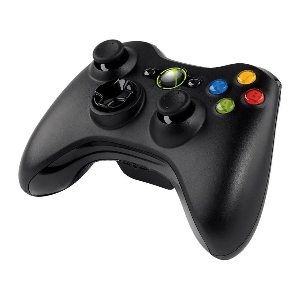 Беспроводной контроллер для microsoft xbox 360 геймпад встроенный двойной моторный игровой контроллер для xbox 360 беспроводной джойстик - Цвет: Black