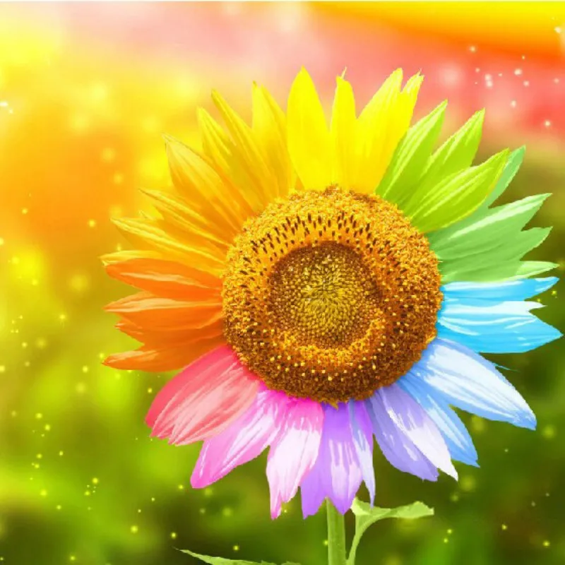 

5D Round Diamond Painting & Diy Embroidery Sunflower Diamond Stickers Diamond Painting Cross Stitch Home Decor Diamond