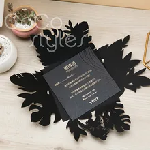 Cocostyles заказной таинственный высеченный конверт с Золотая фольга печать Пригласительные открытки для бизнеса