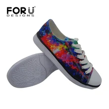 Forudesigns/Модная женская повседневная обувь женская парусиновая обувь с низким верхом галактика Звезда Космос классическая женская парусиновая обувь на плоской подошве