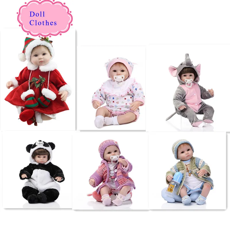 Оптовая продажа 18 дюймов Рождество Reborn Baby Doll Одежда Лидер продаж 45 см Reborn Baby Doll Одежда best кукла аксессуары для детей