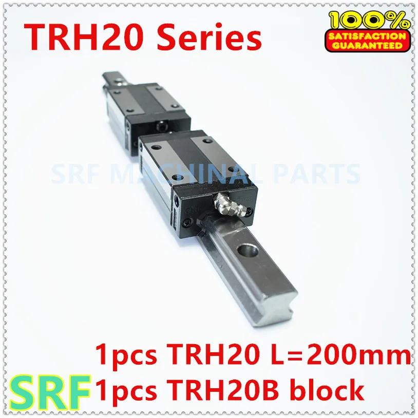 Линейная направляющая TRH20 L = 200 мм 1 шт. Ширина 20 блок подушек TRH20B для ЧПУ|linear guide