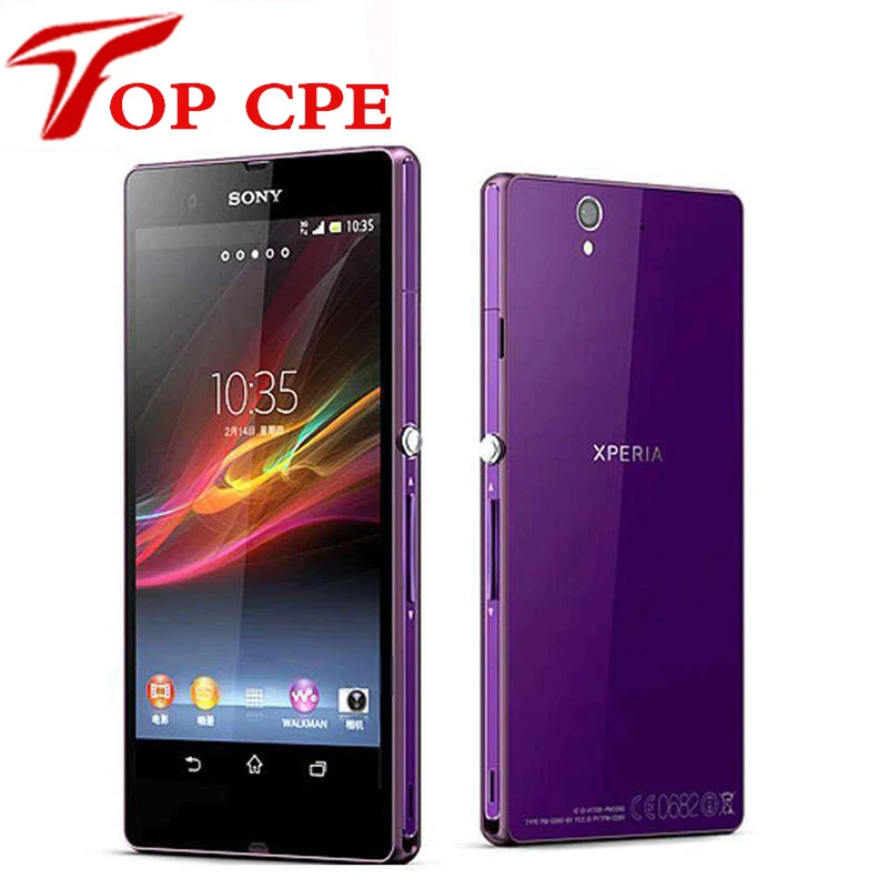 L36h Original Sony Xperia Z L36h C6603 C6602 LT36h 13 1MP camera Quad Core 5 0