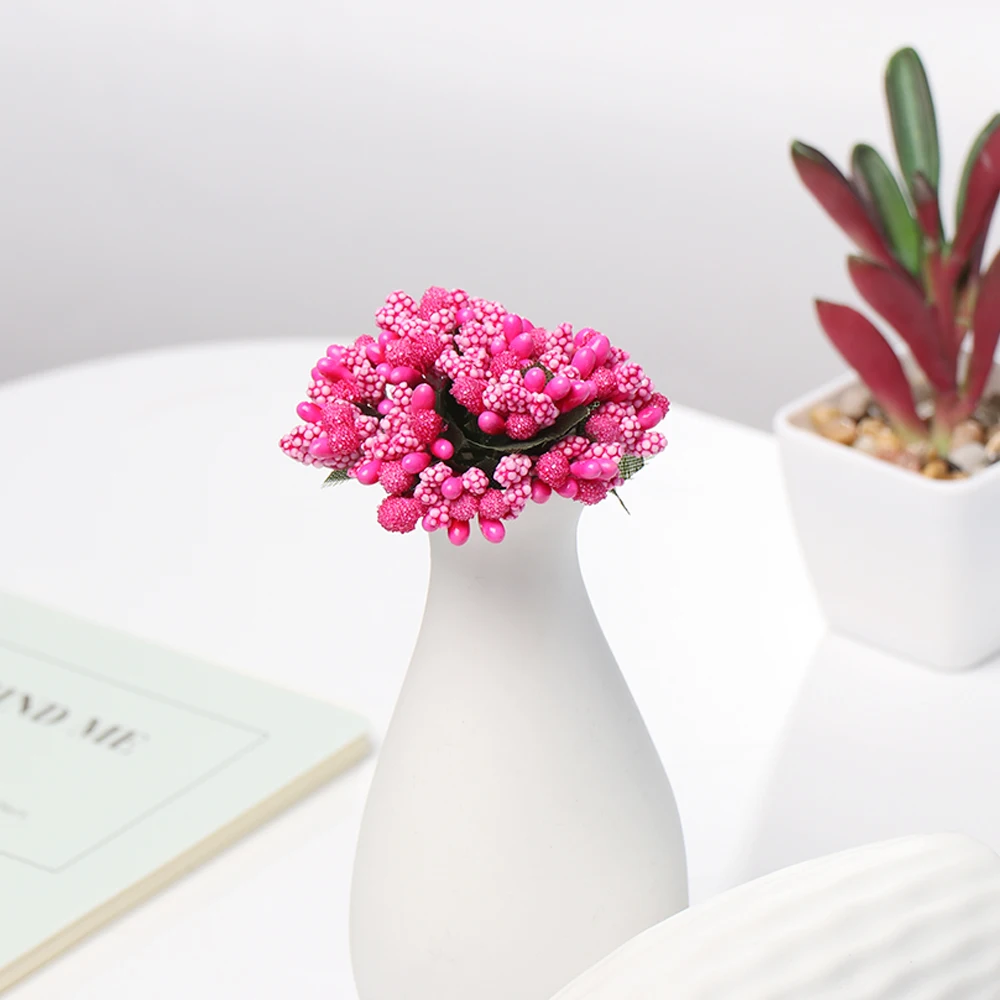 12 шт. Stamen Sugar Искусственные цветы ручной работы дешевые DIY ВЕНОК рукоделие