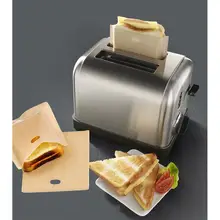Термостойкие тостерные пакеты для сэндвичей с сыром на гриле многоразовые антипригарные запеченные хлебные пакеты микроволновые нагревательные Кондитерские инструменты