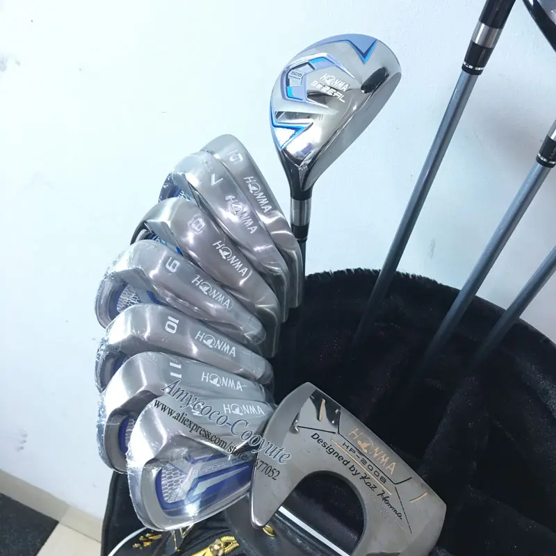 US $815.99 New Women Golf Clubs HONMA 525 Complete Set HONMA Golf driverwoodironsputter Graphite Golf shaft plus Clubs bag Free shipping