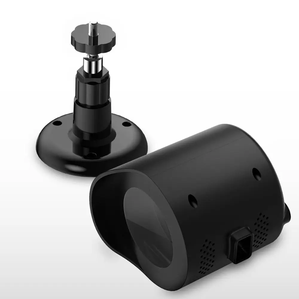 Настенный кронштейн для домашней камеры Yi, защита от атмосферных воздействий на 360 градусов, регулируемое крепление и крышка для камеры Yi - Цвет: Black