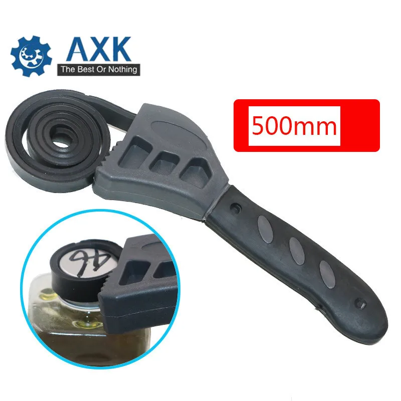 

Multi-function 50CM Rubber Belt Wrench Adjustable Bottle Opener Auto Oil Filter Car Repair Spanner Hand Tools --M25