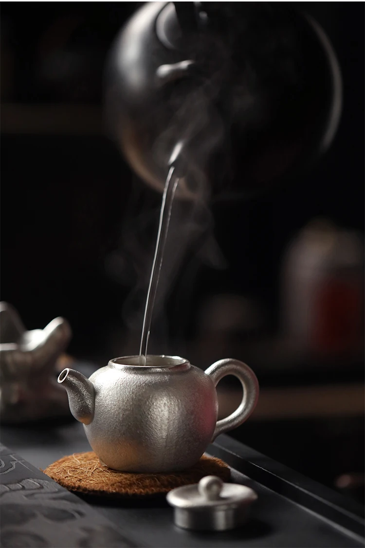 TANGPIN 999 Серебряный и керамический чайник Gaiwan, чайная чашка ручной работы серебряный чайный сервиз набор