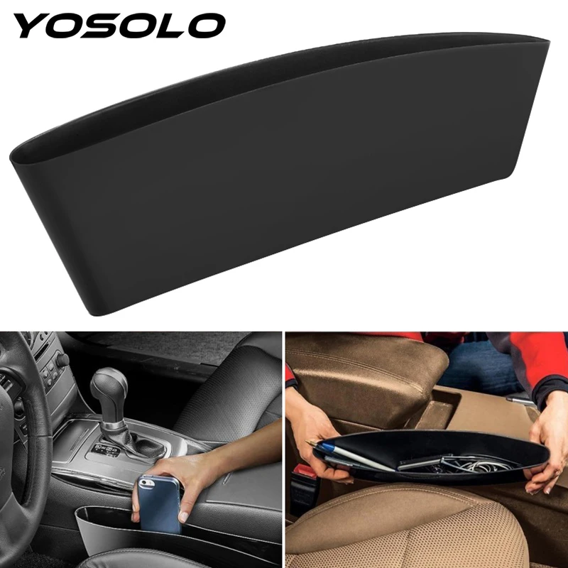 YOSOLO Car Seat Crevice Storage Bag Auto Phone Holder Bag Pouch Gap Keys Cigarette Wallet Car