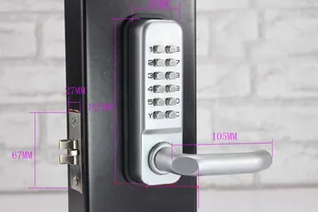 

Free Shipping OS209A The 2th generation of mechanical locks Keyless Digital Machinery Code Keypad Password Entry Door lock