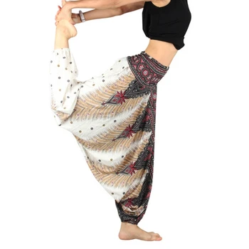 

Women Lady Girl 3D Print Polyester India Belly Dance Pants Wide Leg Harem Yoga Trousers Dancing Cloth 2 Colors j2