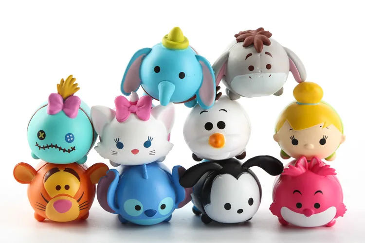 

10pcs/set Halloween Tsum Tsum Mini Mickey Dumbo PVC tsum Action&Toy Figures Collection Toy Juguetes for kids gifts