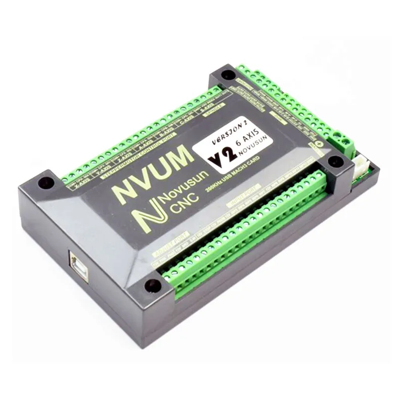  200KHz NVUM 4 Axis Mach3 tarjeta USB 300KHz enrutador CNC 3 4 6 ejes PCB junta de corte de movimien