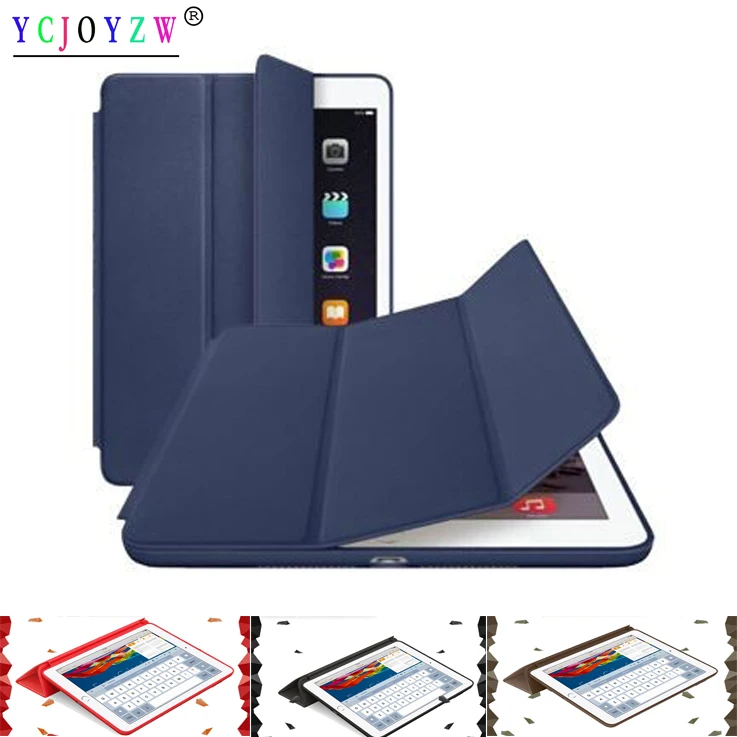 

Case For Apple ipad Air 1 (2013): A1474`A1475`A1476 ,Original 1:1 PU Leather Smart Cover Auto Sleep For ipad Smart Case -YCJOYZW