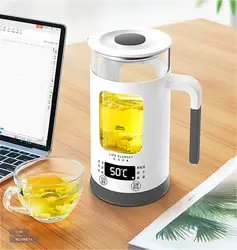 22%, автоматический Электрический чайник Видимый чайник Smart touch утолщаются стекло здоровья бутылка для воды 600 Вт 600 мл нержавеющая сталь база