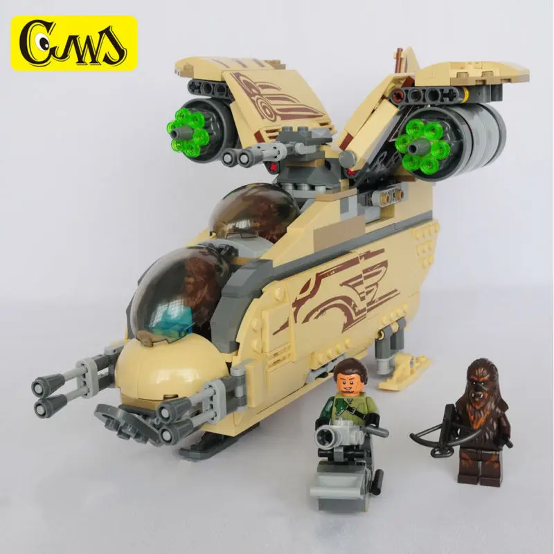 

Compatible Legoing Star Space Wars 10377 Wookiee Gunship chewbacca building blocks enlighten toys for child gift withlego brick
