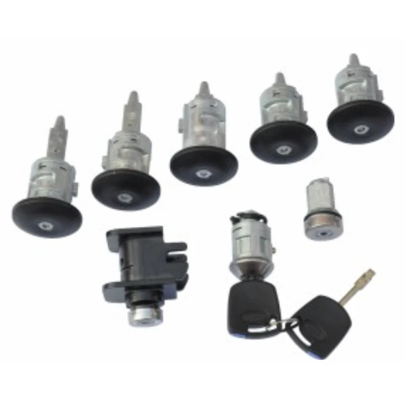 

2T1AV22050AD 4425134 COMPLETE LOCK SET IGNITION SWITCH LEFT RIGHT DOOR LOCK TRUNK LOCK FOR FORD TRANSIT CONNECT 2002-2007 8PCS