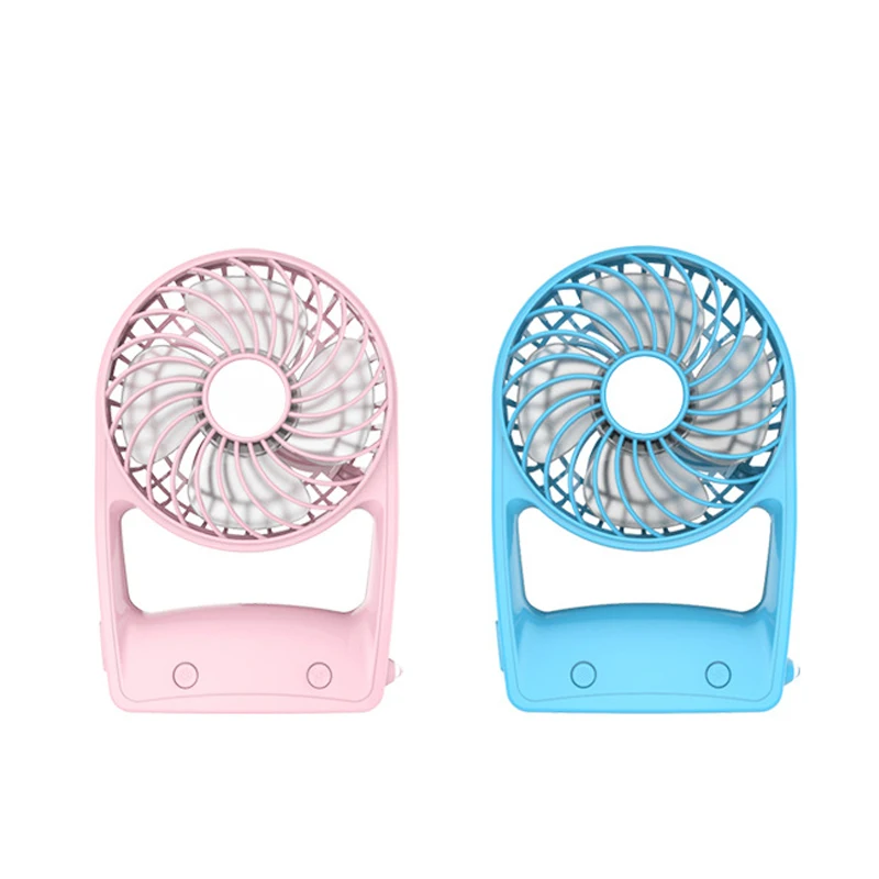 Mini portátil USB ventilador recargable ventilador de cuatro paletas ABS eléctrico litio pedestal ventilador