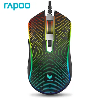 

Rapoo V25S 7000 DPI 7 Programmable Buttons Optical Sensor P3320 RGB Backlight Optical Gaming Mouse for Professional Gamer