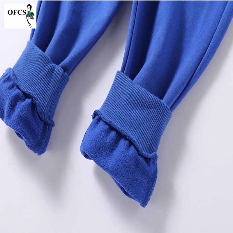Fashion Spring Children' Clothing Boys Girl Cartoon Suits Kids Knit Hoodies Pullovers +Pants 2Pcs/Sets Toddler Cotton Tracksuits