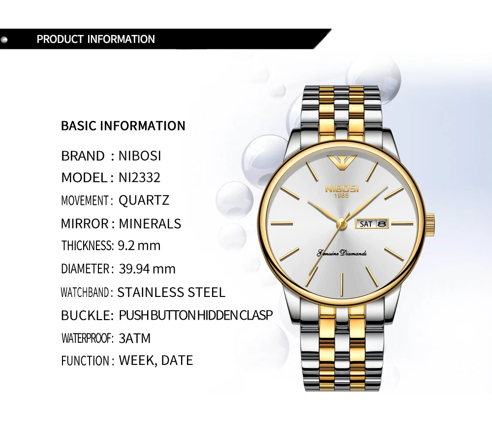 Relogio Masculino NIBOSI Mens Watches Top Brand Luxury Simple Watches Men Steel Calendar Date And Week Fashion Watches 2018 Saat (5)