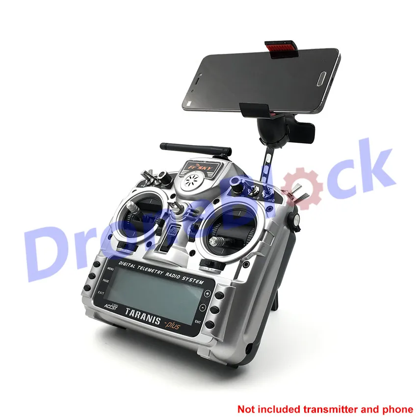 

3.5-6 inch FPV monitor Mobile Phone Holder mounting Bracket Support Clip for Frsky Taranis X9D Q X7 Phantom FUTABA Transmitter